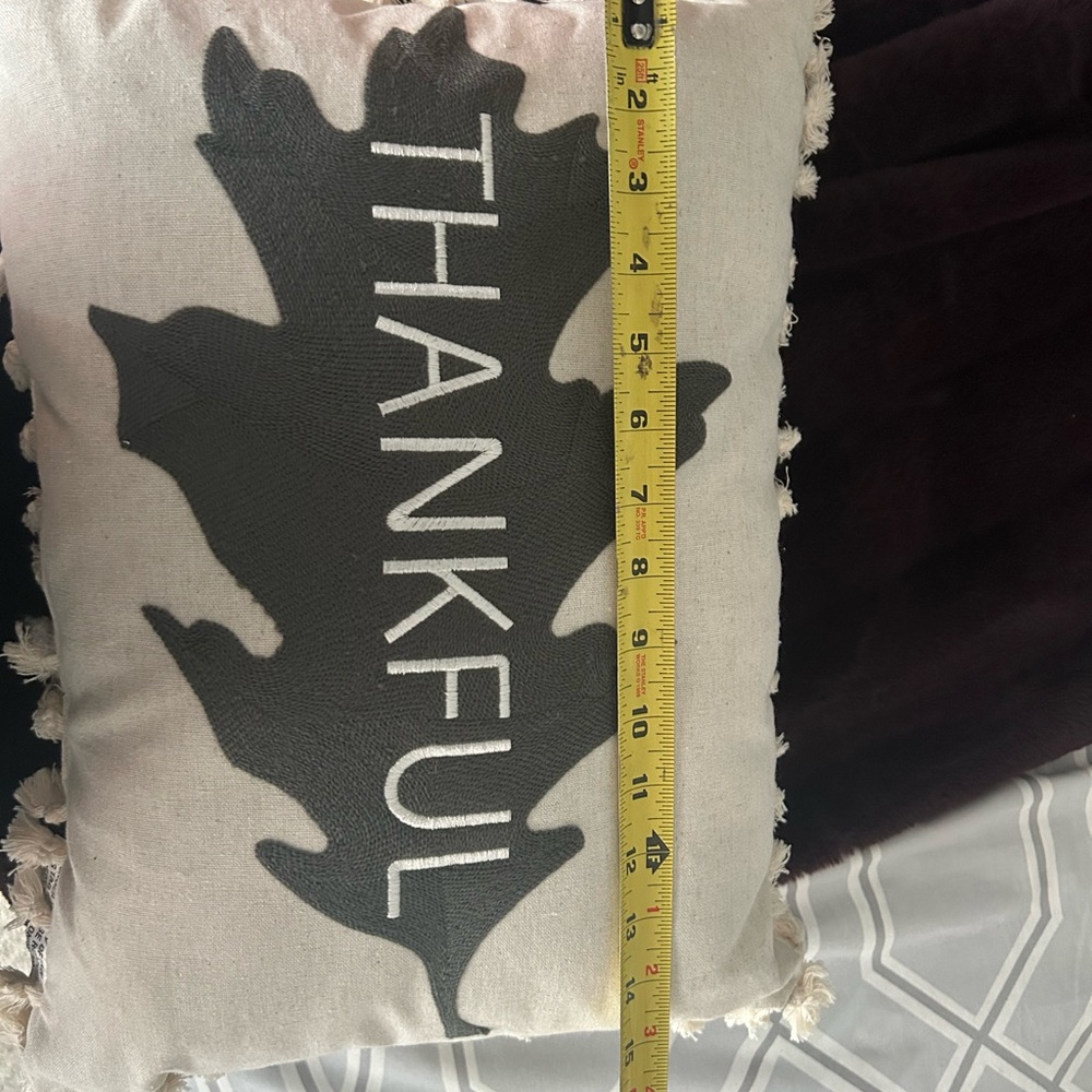 New Thankful pillow - NWOT - Picture 3 of 4